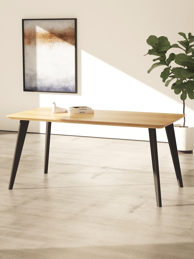 4 x Tapered Ash Legs Table and Bench Wood Legs image 2