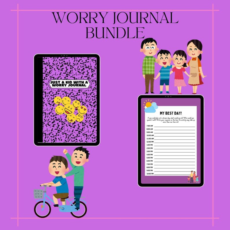 Worry Journal.pdf Kids Worry Journal Printable: Anxiety & Feelings Support (digital ...