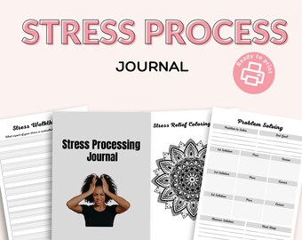 Afdrukbaar stressverwerkingsdagboek | Angst en dankbaarheid (pdf)