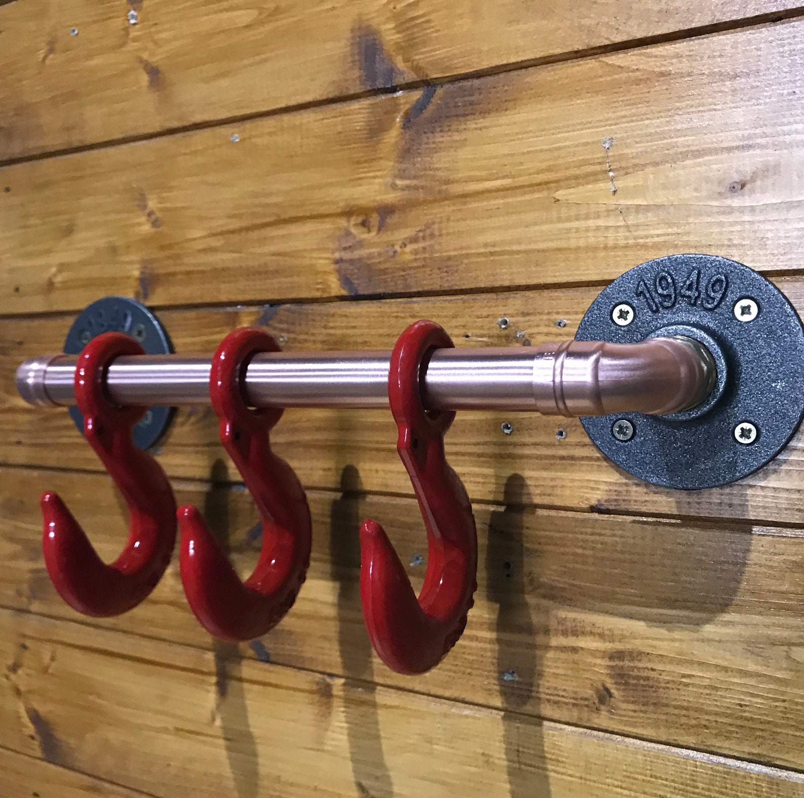 Urban Industrial Coat Hook Multiple Sizes 123 or 4 Hooks Etsy UK
