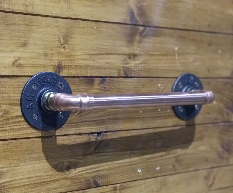 Urban Industrial Towel Rail Pure Copper Multiple Sizes Etsy UK