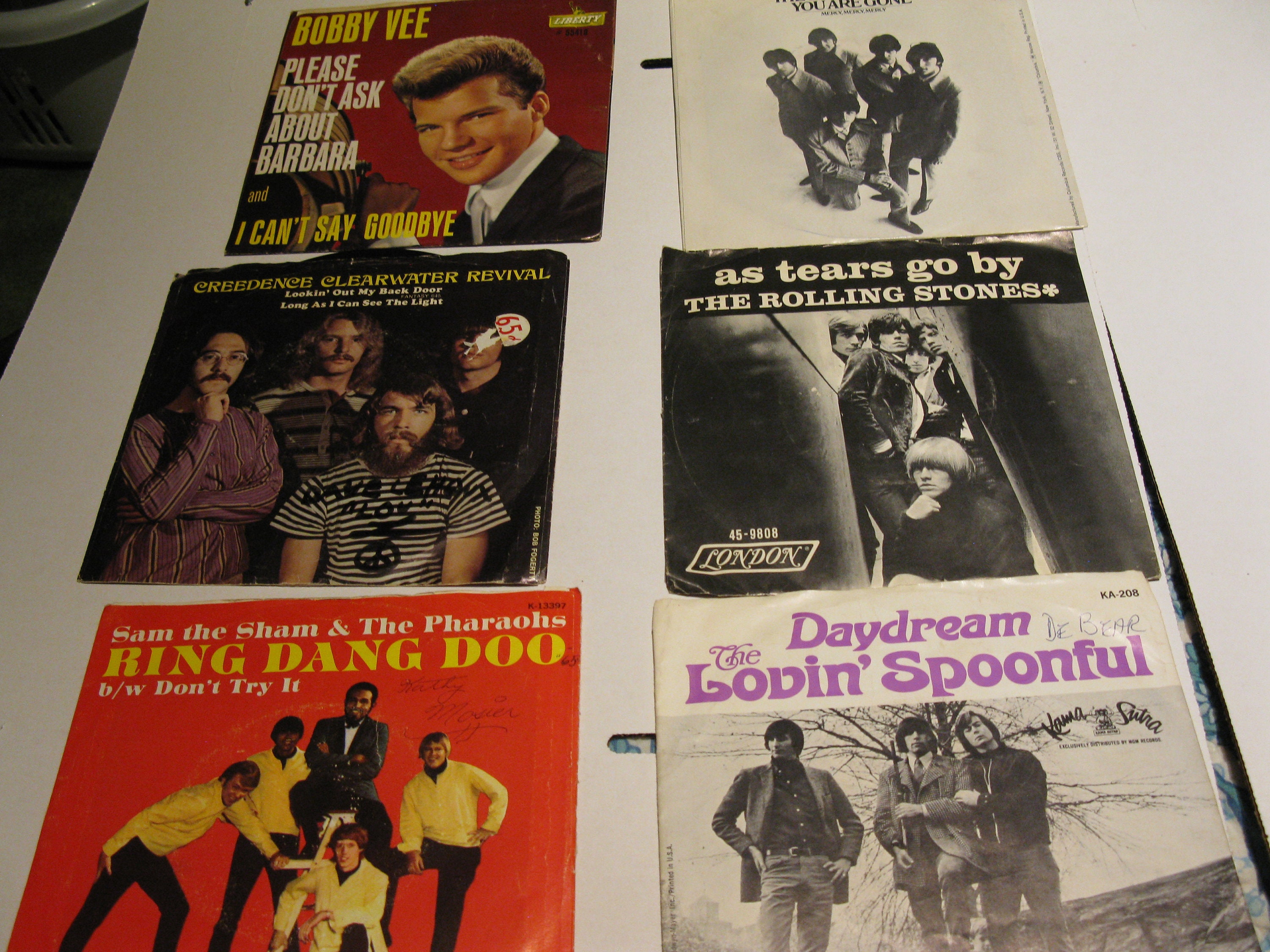 61960's 45 records in original sleevesall VG to NM. One Etsy