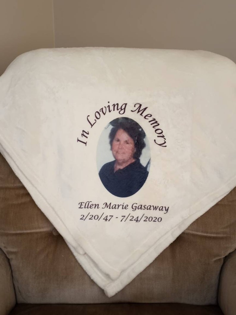 Personalized Photo Blanket/memorial Blanket/funeral Etsy