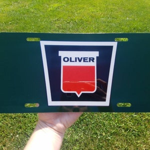 Tractor License Plate/ Oliver