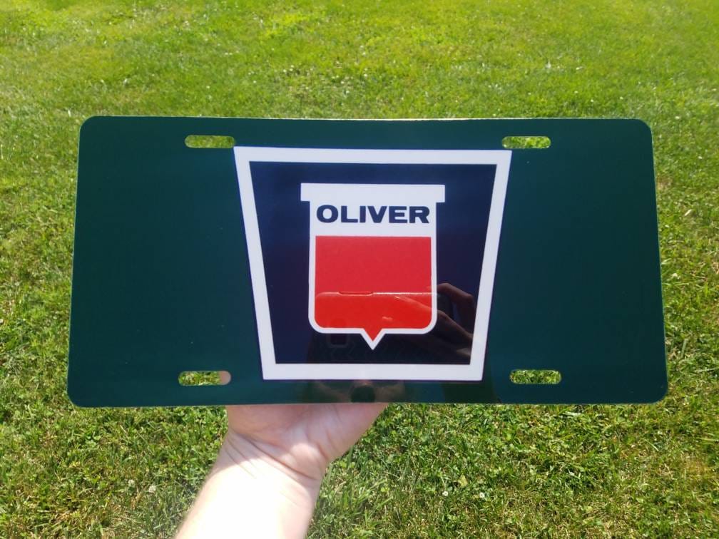 Tractor License Plate/ Oliver Etsy