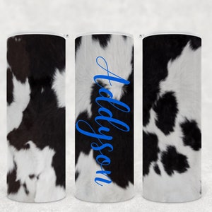 Black and White Cow Print 20oz,30oz Tumbler