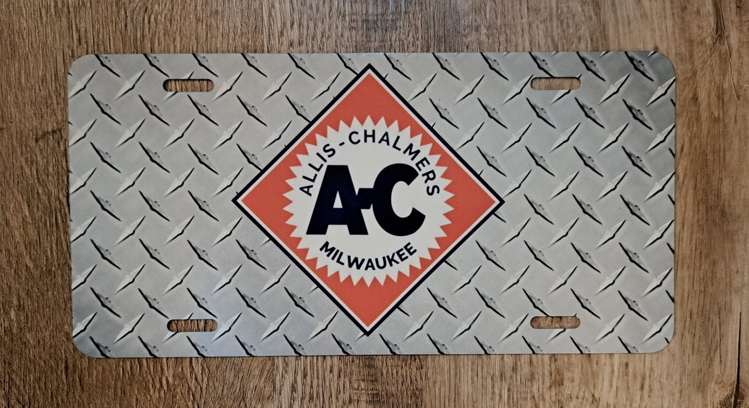 Allis Chalmers License Plate/ Tractor License Plate Etsy