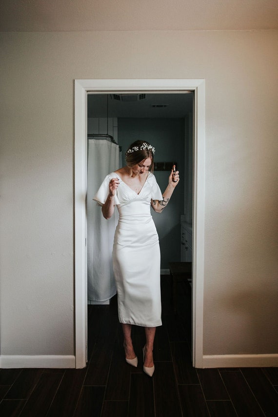pencil midi dress for wedding