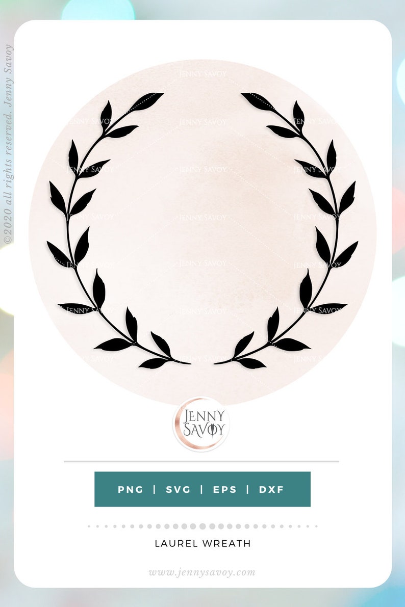 Simple Boho Wreath SVG Laurel Wreath Svg Transparent Png - Etsy