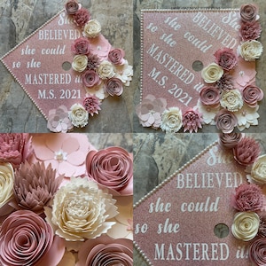 Graduation Cap Topper | Graduation Cap Decor | Class 2023 | Cap Topper | Graduation Cap Design | Flower Graduation Cap | Grad Cap Topper