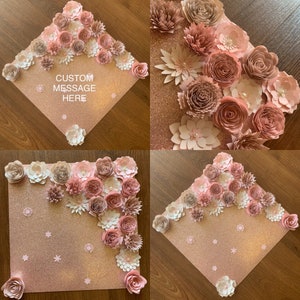 Graduation Cap Topper | Graduation Cap Decor | Class 2023 | Cap Topper | Nursing Graduation Cap | Flower Graduation Cap | Grad Cap Topper