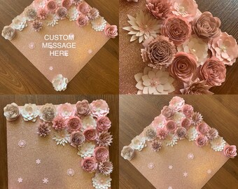 Graduation Cap Decor |  Graduation Cap Topper | Cap Topper | Nursing Graduation Cap | Flower Graduation Cap | Grad Cap Topper