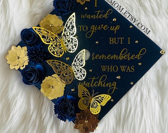 Graduation Cap Topper, Graduation Cap Decor, Cap Topper, Graduation Cap Design, Flower Graduation Cap, Grad Cap Topper, Custom Grad Cap