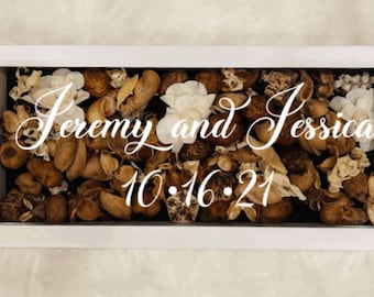 Wedding Bouquet Shadow Box Wedding Gift Mr and Mrs Custom Gift