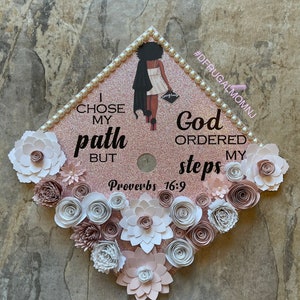 Graduation Cap Decor |  Graduation Cap Topper | Cap Topper | Nursing Graduation Cap | Flower Graduation Cap | Grad Cap Topper