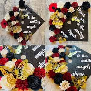 Graduation Cap Topper | Graduation Cap Decor | Cap Topper | Graduation Cap Design | Flower Graduation Cap | Grad Cap Topper | Graduation Cap