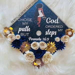 Graduation Cap Decor |  Graduation Cap Topper | Cap Topper | Nursing Graduation Cap | Flower Graduation Cap | Grad Cap Topper