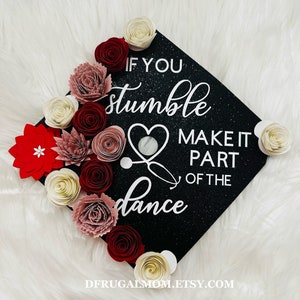 Graduation Cap Decor |  Graduation Cap Topper | Cap Topper | Nursing Graduation Cap | Flower Graduation Cap | Grad Cap Topper
