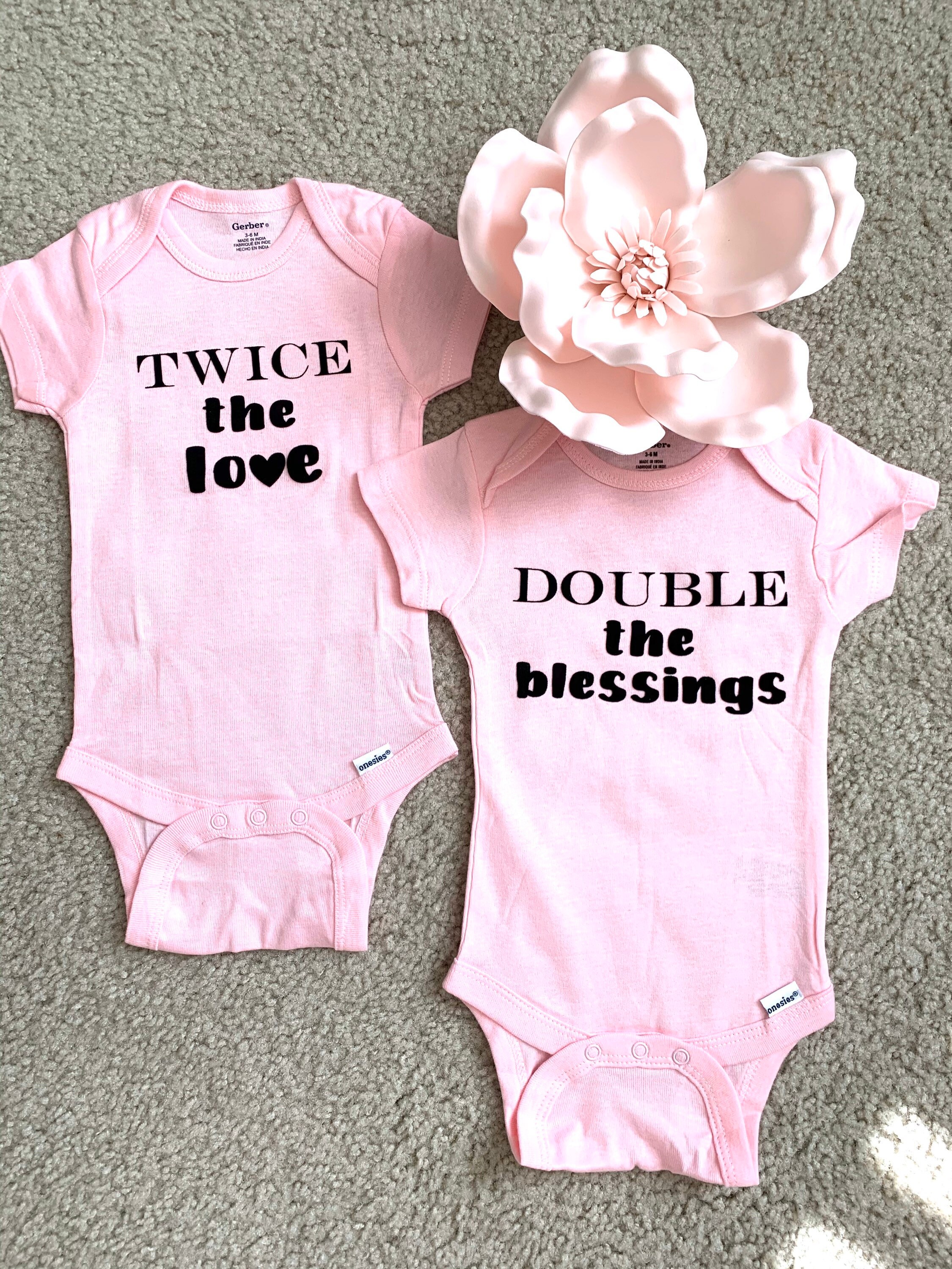 Twin Onesies® Twin Set Onesies® Twin Outfit Twin Baby Etsy