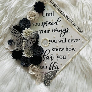 Graduation Cap Decor |  Graduation Cap Topper | Cap Topper | Graduation Cap Design | Flower Graduation Cap | Grad Cap Topper