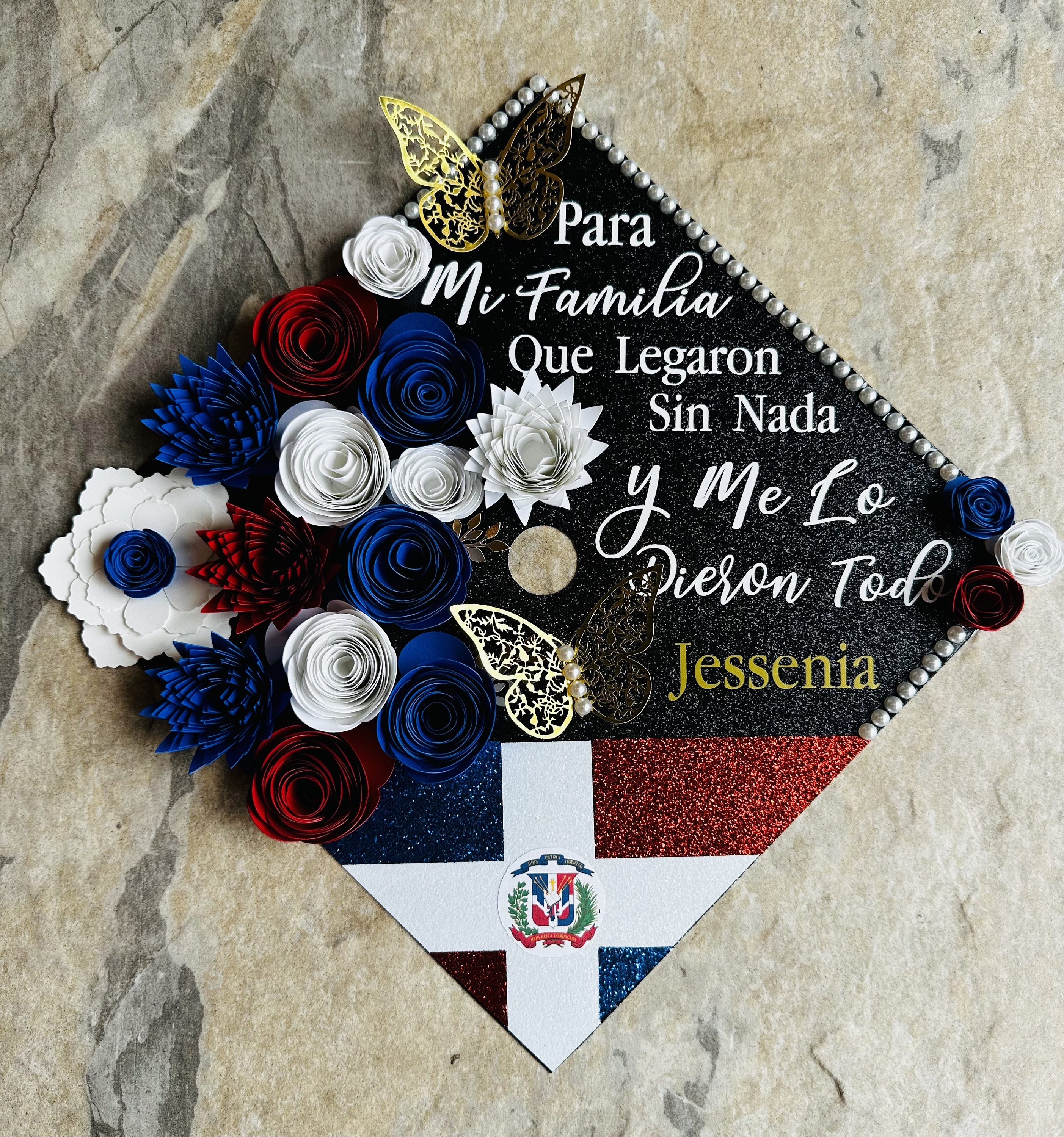 Graduation Cap Decor | Graduation Cap Topper | Dominican Republic | Cap ...
