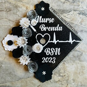 Graduation Cap Decor |  Graduation Cap Topper | DIY CapTopper | Cap Topper | Graduation Cap Design | Flower Graduation Cap | Grad Cap Topper