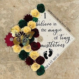 Graduation Cap Topper, Graduation Cap Decor, Cap Topper, Graduation Cap Design, Flower Graduation Cap, Grad Cap Topper, Custom Grad Cap