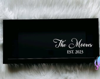 Personalized Shadow Box, Custom Add Your Own Text Shadow Box , Anniversary, Birthday, Personalized Wedding