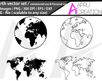 Download Free Globe Svg Globe Silhouette World Globe Svg Earth Svg Globe Etsy SVG Cut Files