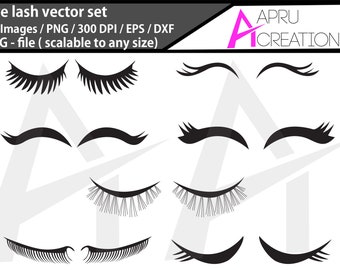 Eye lashes vector