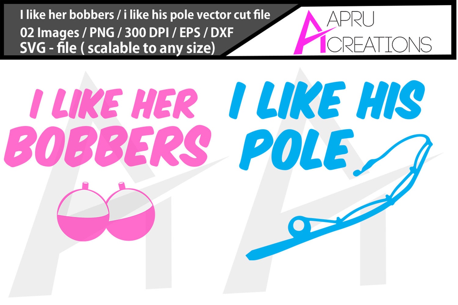 Download I Like Her Bobbers Svg I Like His Pole Svg Funny Fishing Etsy