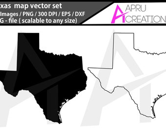 texas svg/ texas silhouette / texas outline map