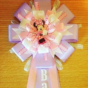 Minnie Shower - Minnie Mouse Themed Baby Shower Pin for Mommy-to-Be