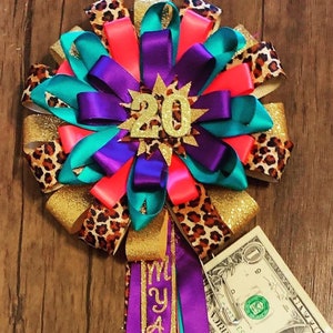 Hint of Print - 4-Color Birthday Pin w/ Leopard Print MEDIUM