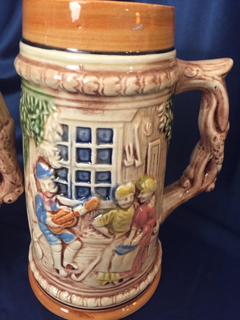 Vintage Beer Steins Made in Japan Vintage Japanese Steins Etsy