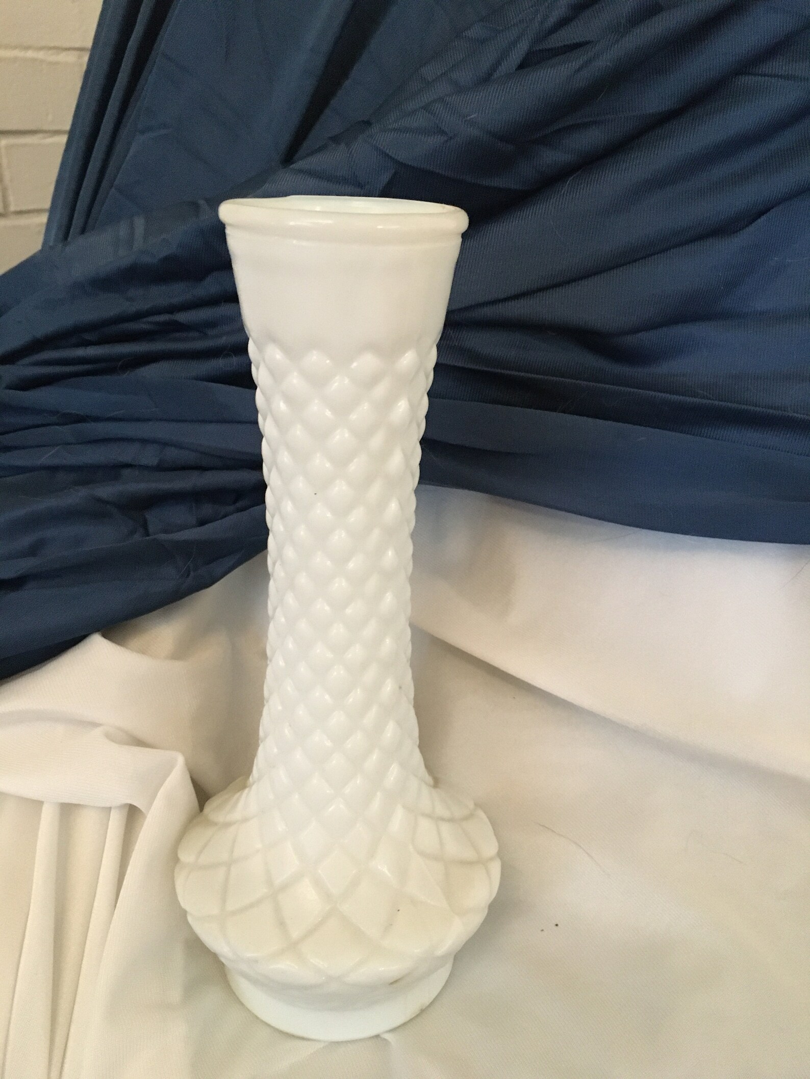 Vasebudvintage Randall Tall Milk Glass Bud Vase Set of Two Etsy