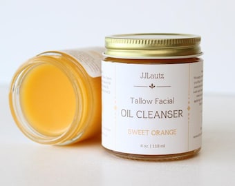 Tallow Oil Facial Cleanser: Sweet Orange (4 oz | 118 ml)