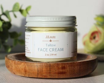 Tallow Face Cream: Frankincense, Geranium & Lavender (2 oz | 59 ml)