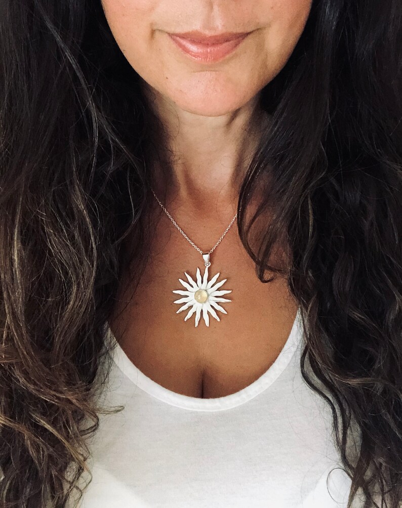 The Sun Silver Necklace