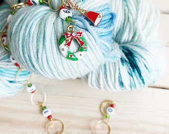Christmas Chain row counter for knitting, gift for a knitter