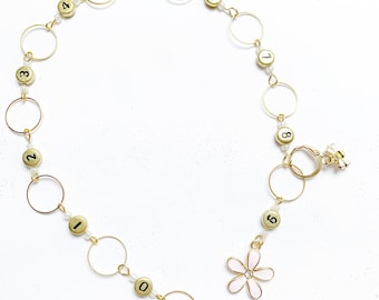 Chain row counter for knitting