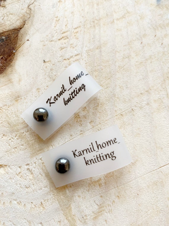 Personalized  knitting Silicone tags ,  silicone label, knitting tag, knitting label, custom tag, rivet tags, tags for handmade items
