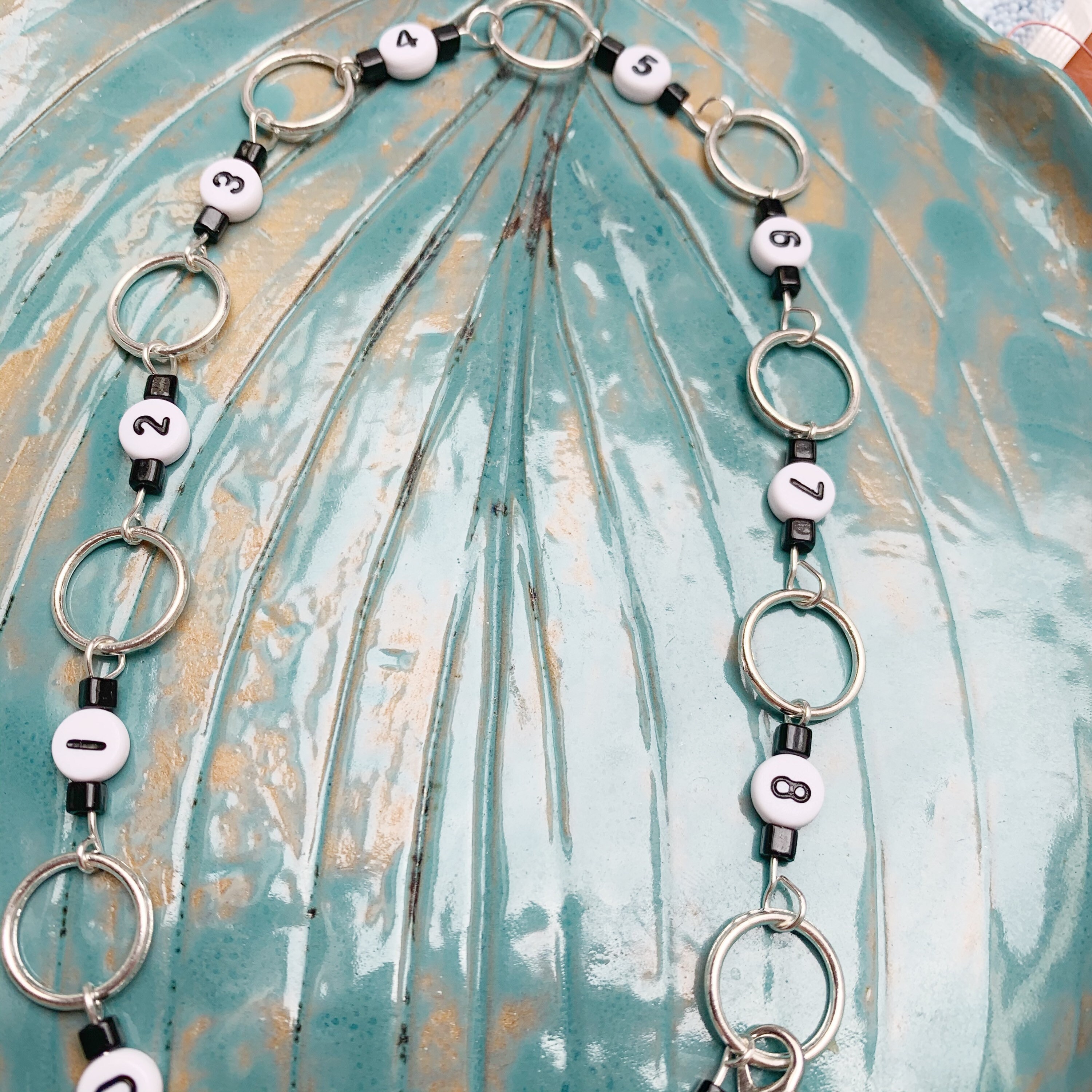 Chain row counter for knitting stitch marker Etsy