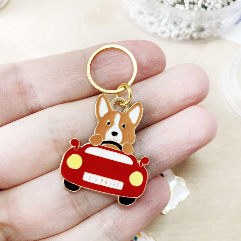 Stitch Markers Dogs Stitch Markers Set of 3 Ring Stitch Etsy