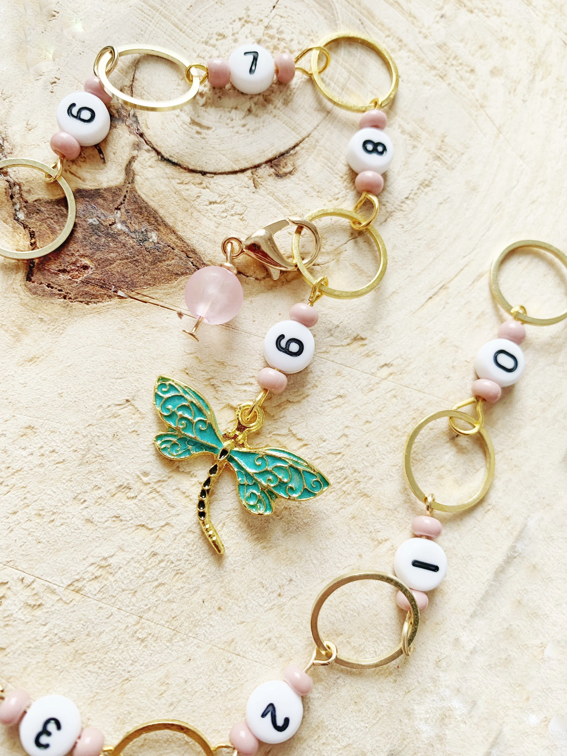 Dragonfly Knitting Row Counter Chain Row Counter for | Etsy