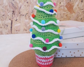Handmade Christmas Tree, crochet - rare and unique piece, luxury collectable crochet, home decor, Christmas gift