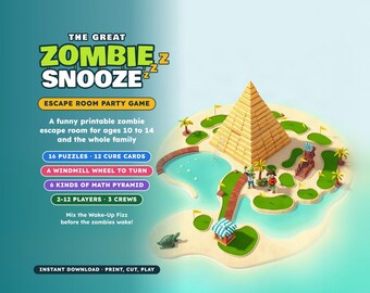 Zombie Escape Room Party Game (Ages 10-14)