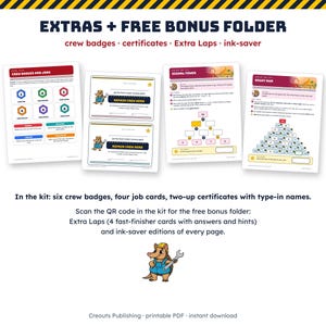 Math Escape Room for Grades 5-6, Roller Coaster Repair Crew, Printable Classroom Game image 9