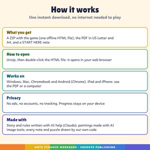 Music Escape Room Game Grades 3-5, Note Pyramid Workshop, Self-Checking Browser + PDF imagen 10