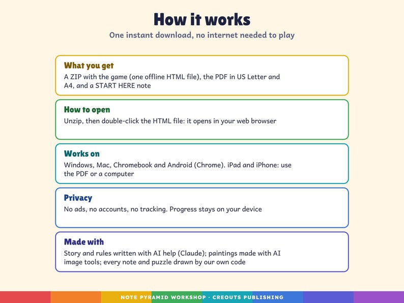 Music Escape Room Game Grades 3-5, Note Pyramid Workshop, Self-Checking Browser + PDF imagen 10